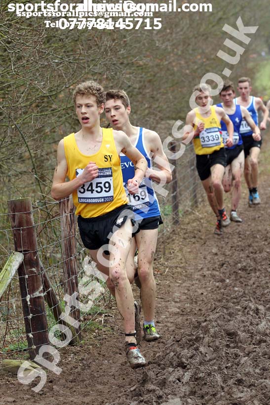 Mens under-17s, 2020 British Athletics Inter Counties Cross Country Champs., Prestwold Hall, Loughborough. Photo: David T. Hewitson/Sports for All Pics